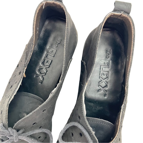 The Flexx Genuine Leather Black Lace-Up Comfort Shoes 9.5 - Picture 5 of 10